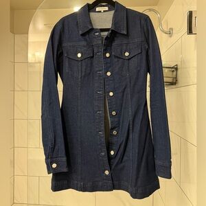 WeWoreWhat Dark Blue Denim Dress
